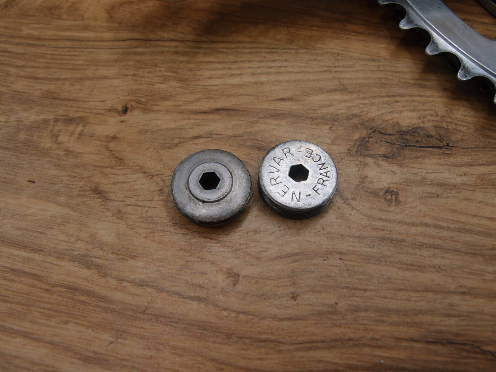 1970s NERVAR double crankset for road bike made in France 52/47 T 170 mm