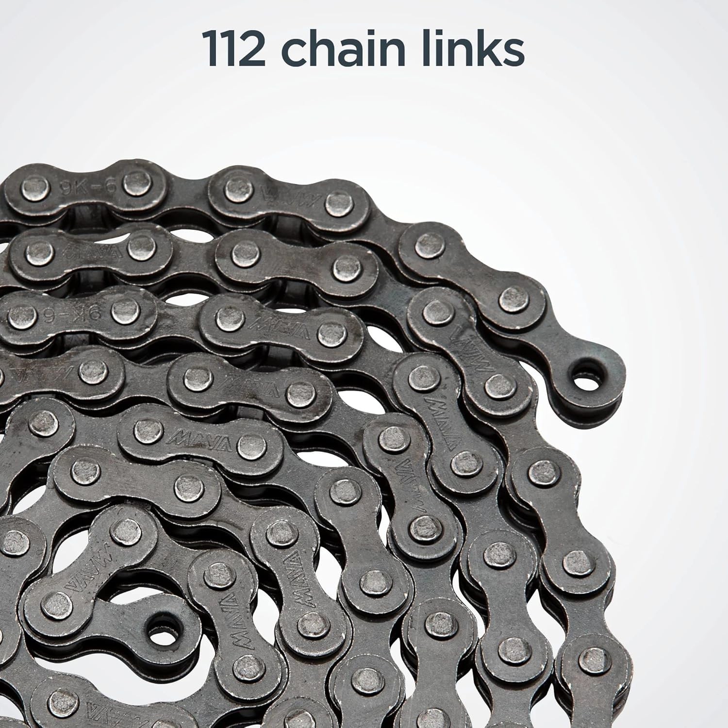 Schwinn Chain, Steel Replacement 112 Links, Fits 1/2 inch x 1/8