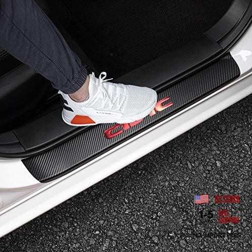 for Honda 2005-2023 2024 2025 2026 4-Door Civic Carbon Fiber Style Leather RED