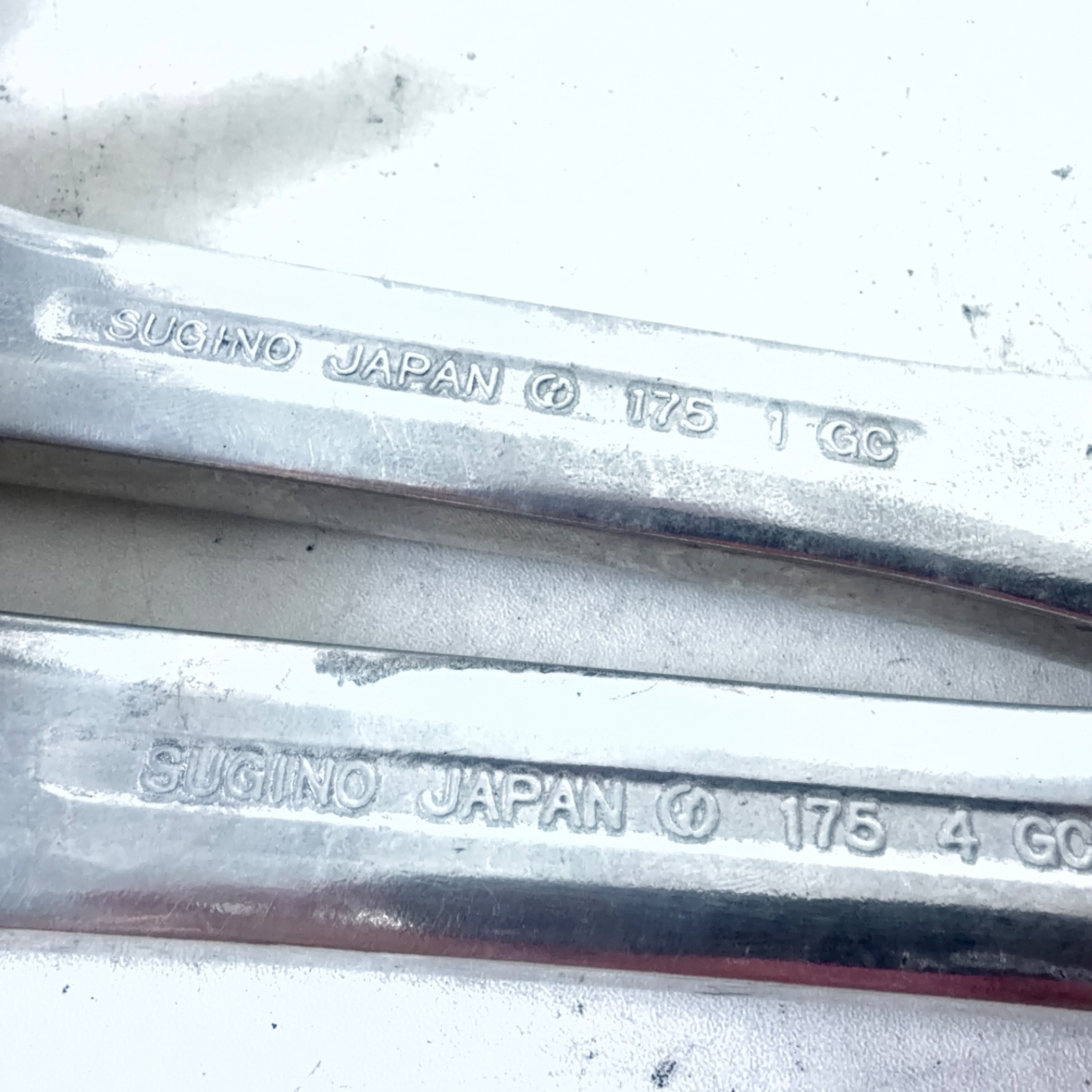Sugnio Vintage GC Triple 110/74 Crankset Square Taper 175mm Arms w BB & Dustcaps