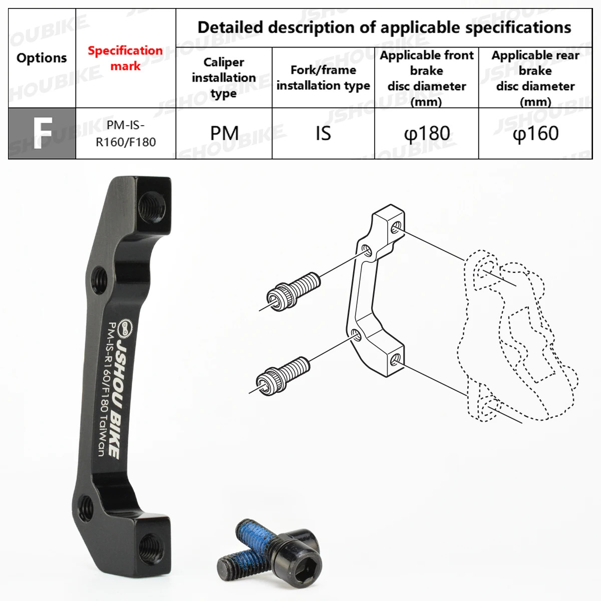 Bike Disc Brake Adapter PM IS Mount 140 160 180 203mm Rotor Converter