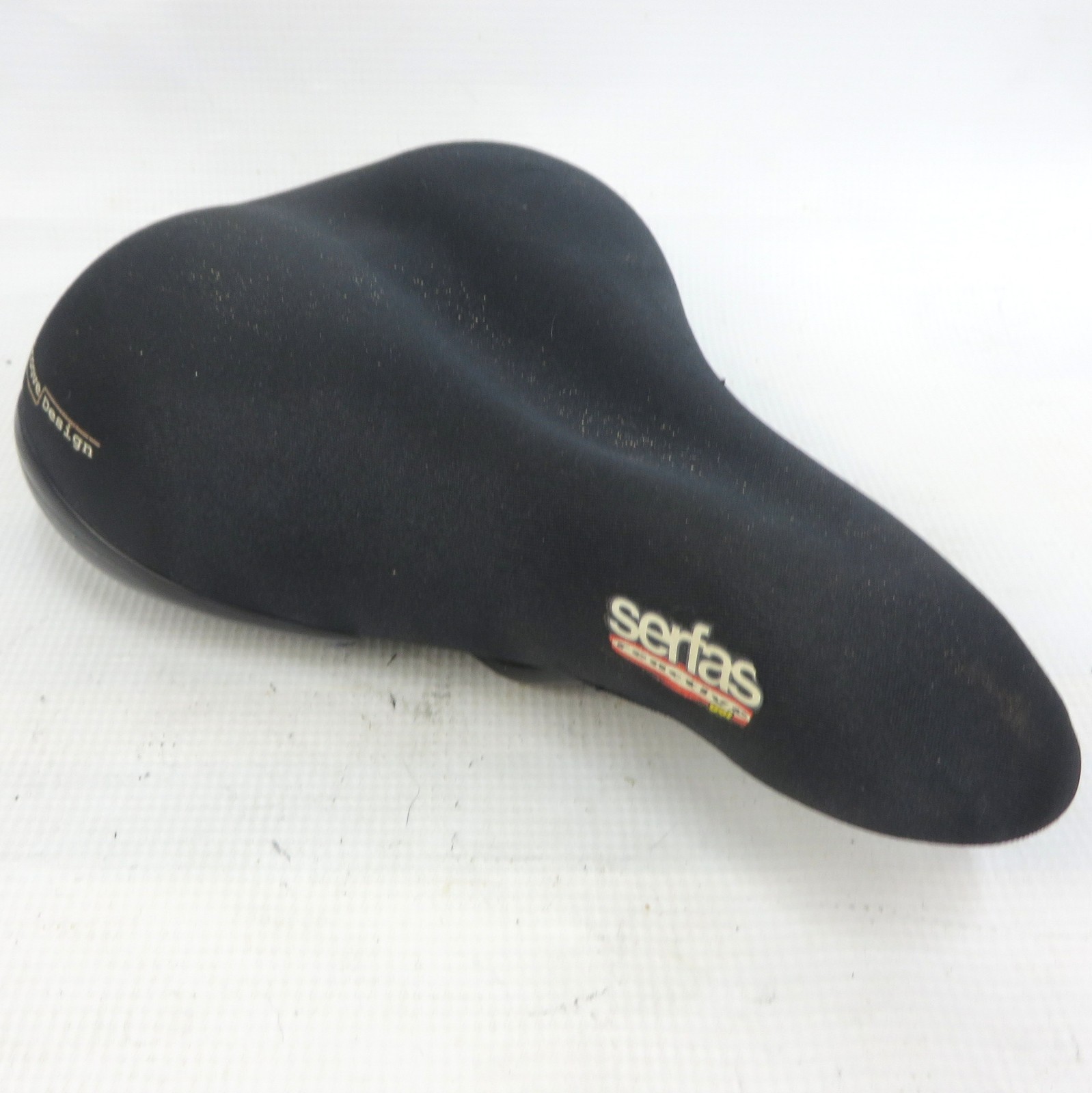 SERFAS GEL SADDLE Bike Seat 184x267mm 463g Black Deep Groove Comfortable!