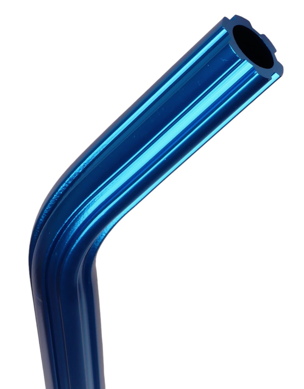Fluted aluminum alloy LAYBACK bicycle seat post 22.2mm (7/8″) 490mm DARK BLUE