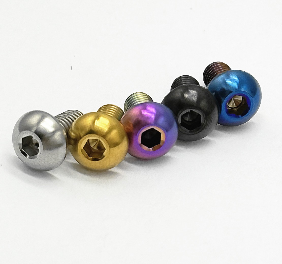 Titanium Ti Bolts M5 M6 M8x15/20/25mm Button Head Allen Screws Motorcycle Refit