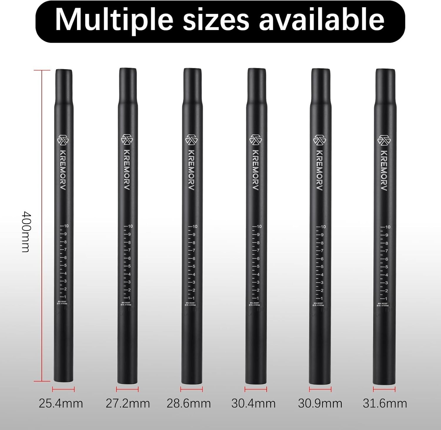 Durable 400mm Bike Seatpost – Universal Fit for Mountain, Road & Fixed Gear