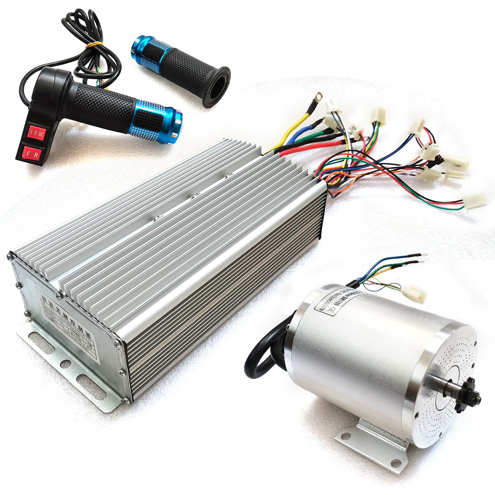 72V 3000W High-speed Brushless Motor Kit with Controller For Go Kart E-Scooter