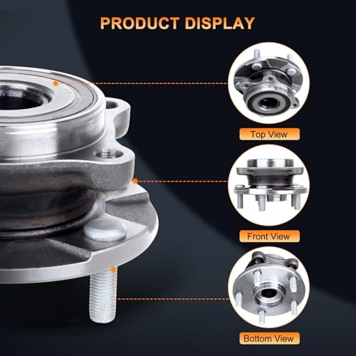 513258 Front Wheel Hub and Bearing Assembly Compatible with 2011-2016 for