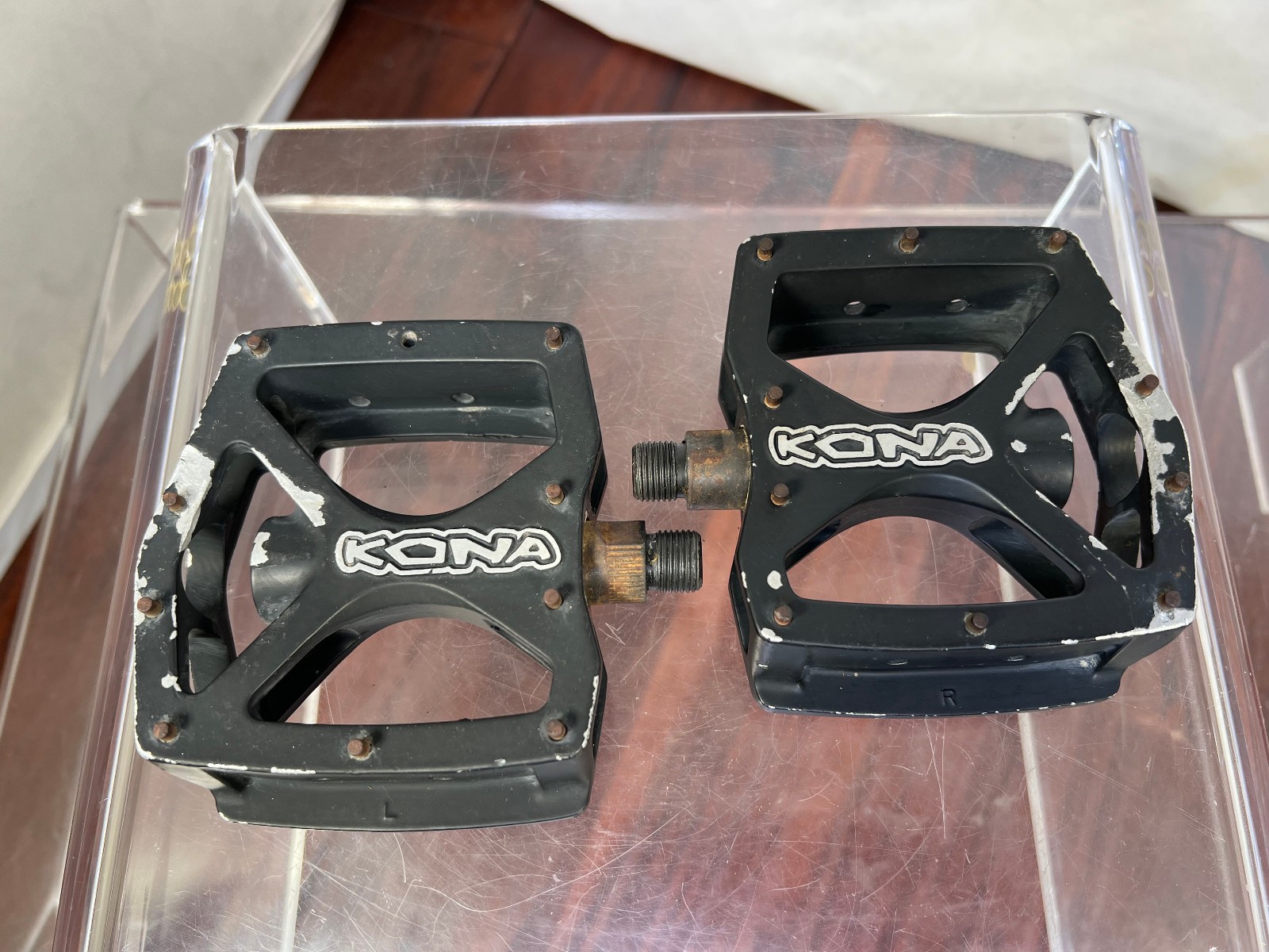 Vintage Kona Flat Platform Downhill Pedals DH Retro MTB