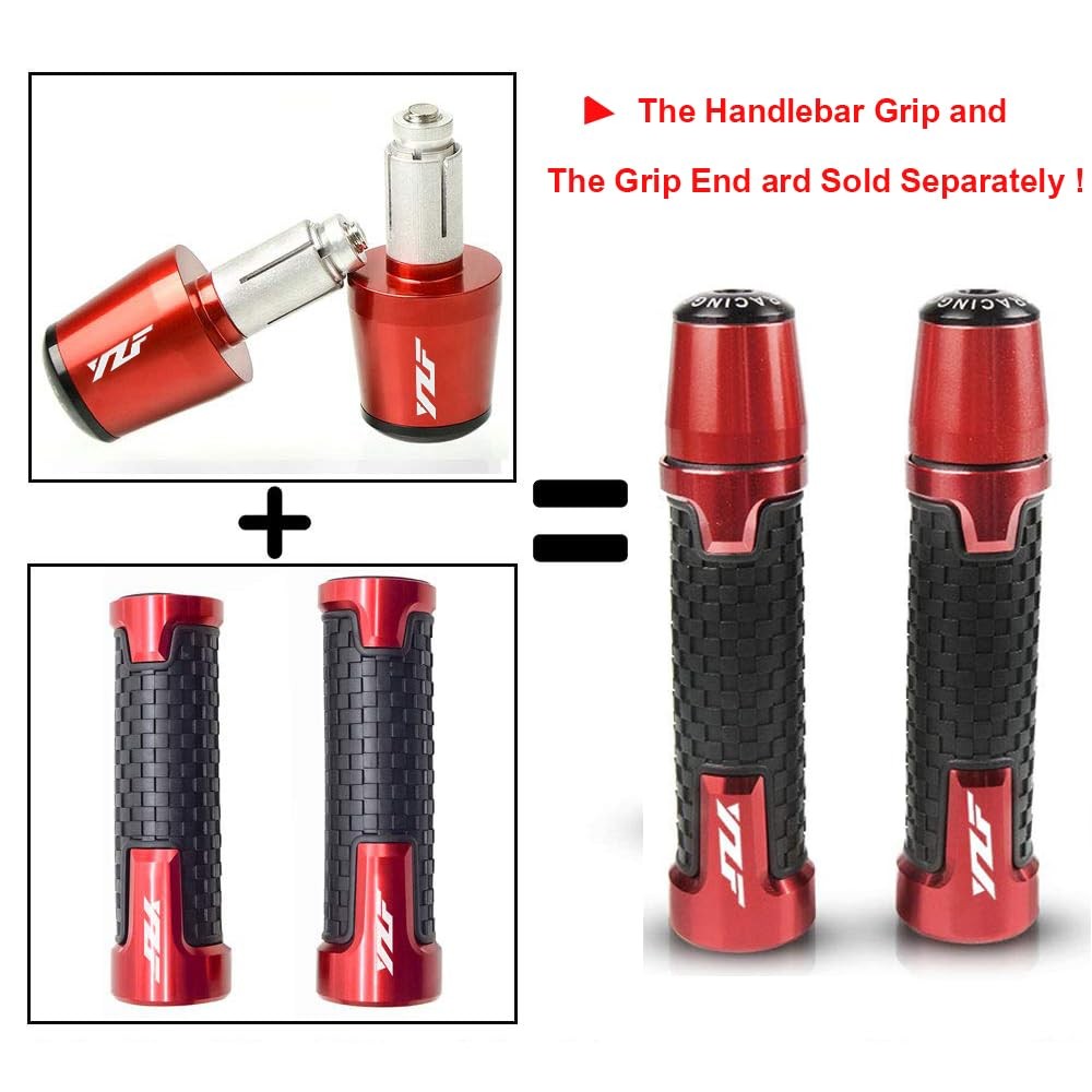 Lqmy Universal Motorcycle Handlebar Grip 7/8 22Mm For Yzf R1 R3 R6 R7 R125 R6S