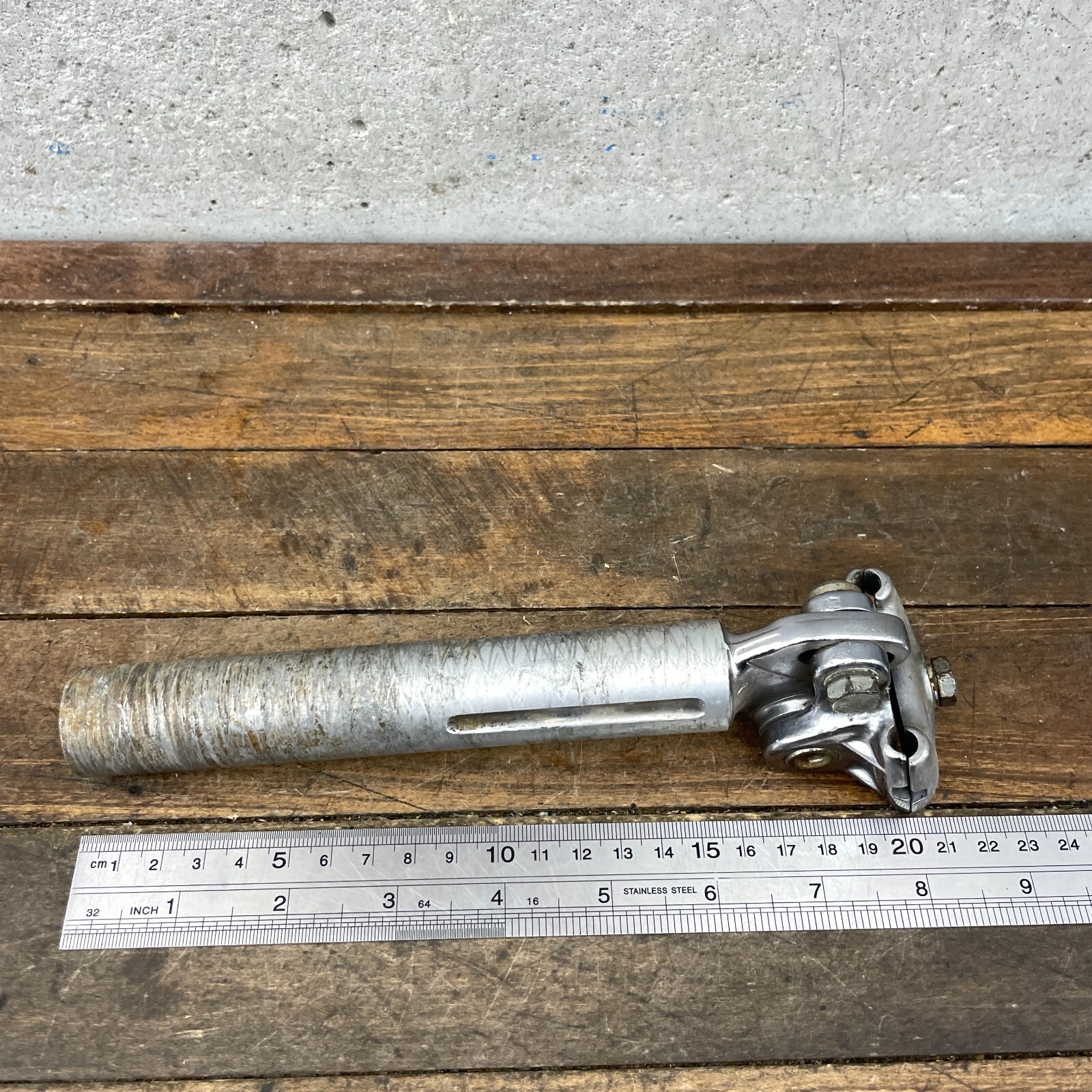 Vintage 3TTT Seatpost 27.0 mm Brev Italy Fluted 200 mm Post Micro Adjust 70s 60s