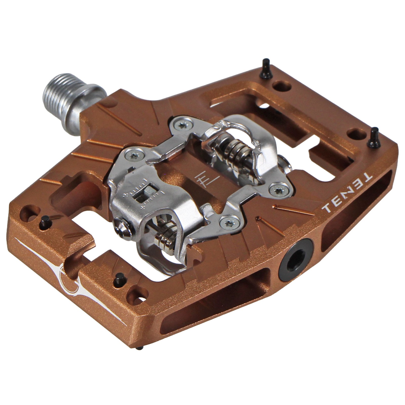 Tenet Osiris Umber Aluminum Clipless Pedals with Sealed Bearings & Lifetime