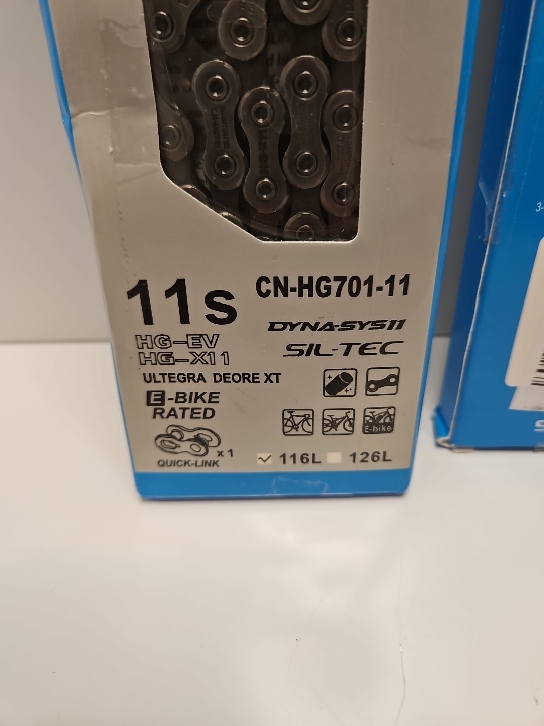 2 Shimano CN-HG701-11 11-Speed Chain 116L Ultegra Deore XT E-Bike Rated SIL-TEC
