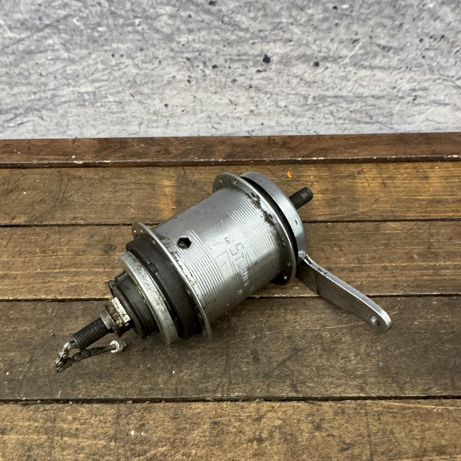 Vintage Sturmey Archer S3C 3 Speed Coaster Brake Rear Hub 28h 28 Bike Bicycle