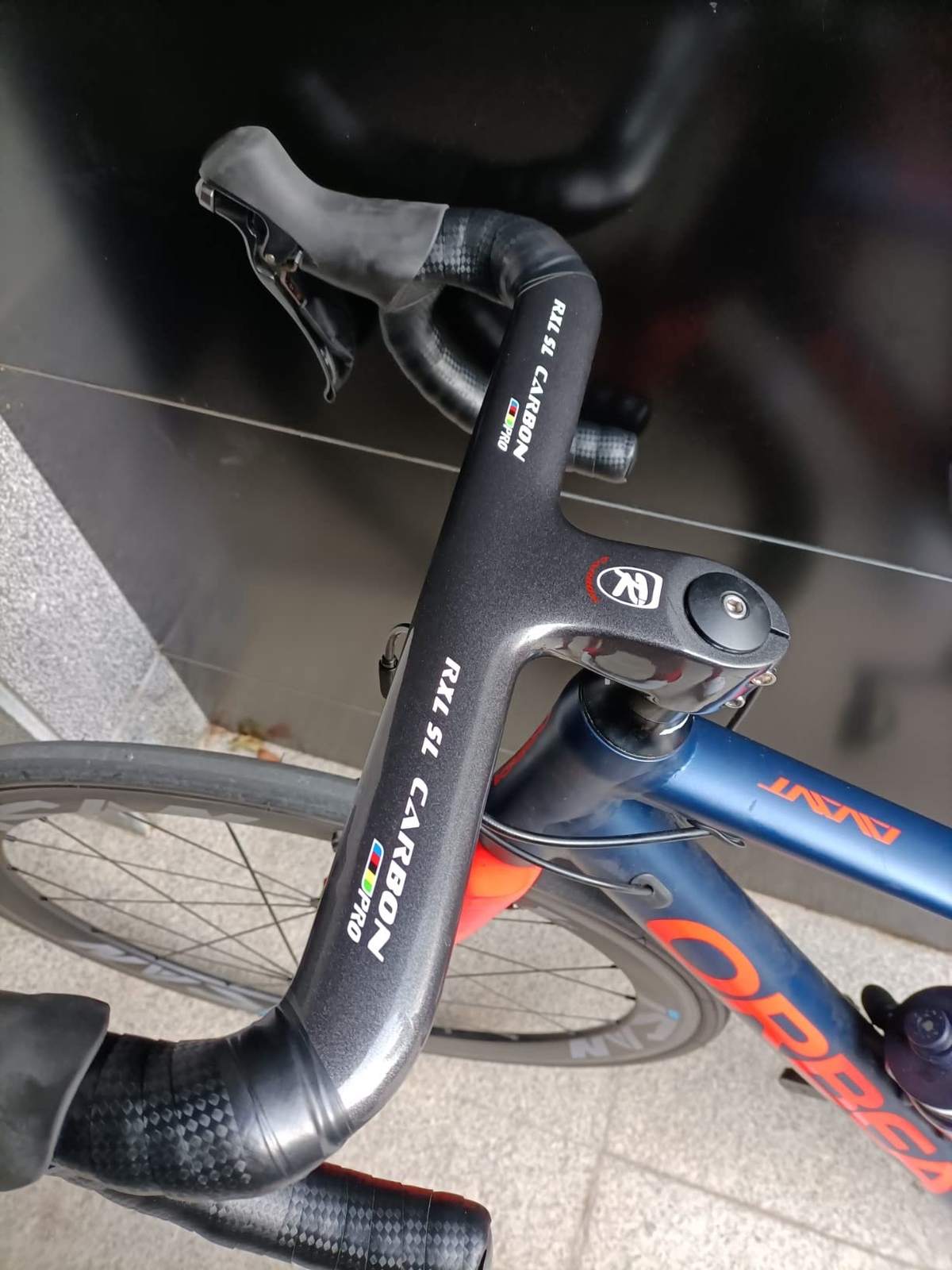 Road Bicycle Integrated Handlebar Stem OD2 31.8/28.6 Carbon Drop Bar 400 420 440