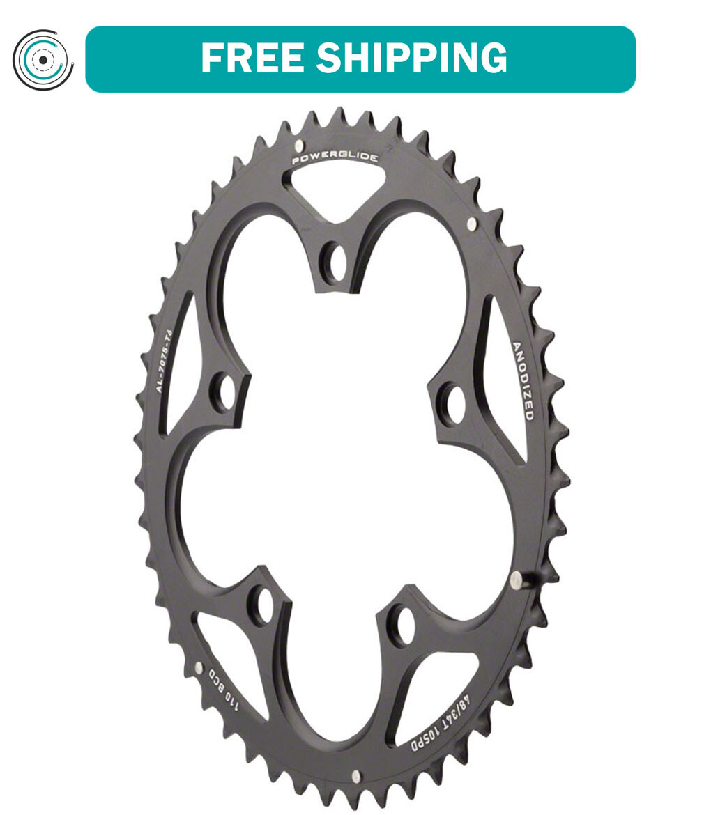 SRAM Force/Rival/Apex Chainring 48t 110 BCD 10-Speed Aluminum Black Road MTB