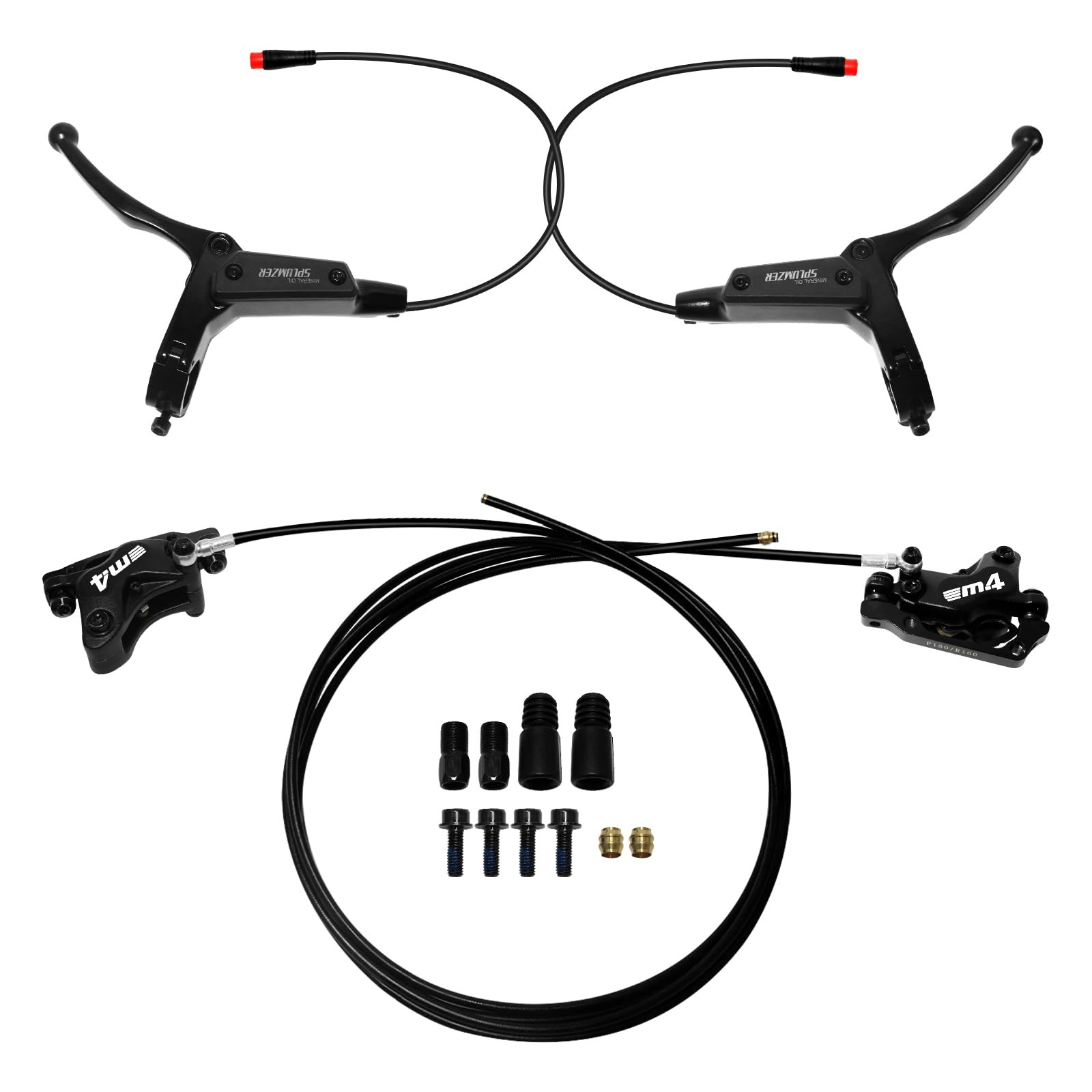 ZTZ 4Piston eBike Hydraulic Brake Set,2PIN PowerOff Hydraulic Disc Brake for …