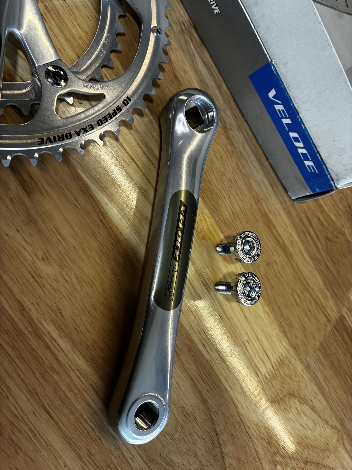 Campagnolo Veloce 10 Speed Crankset Crankset 172.5mm 2004 NOS