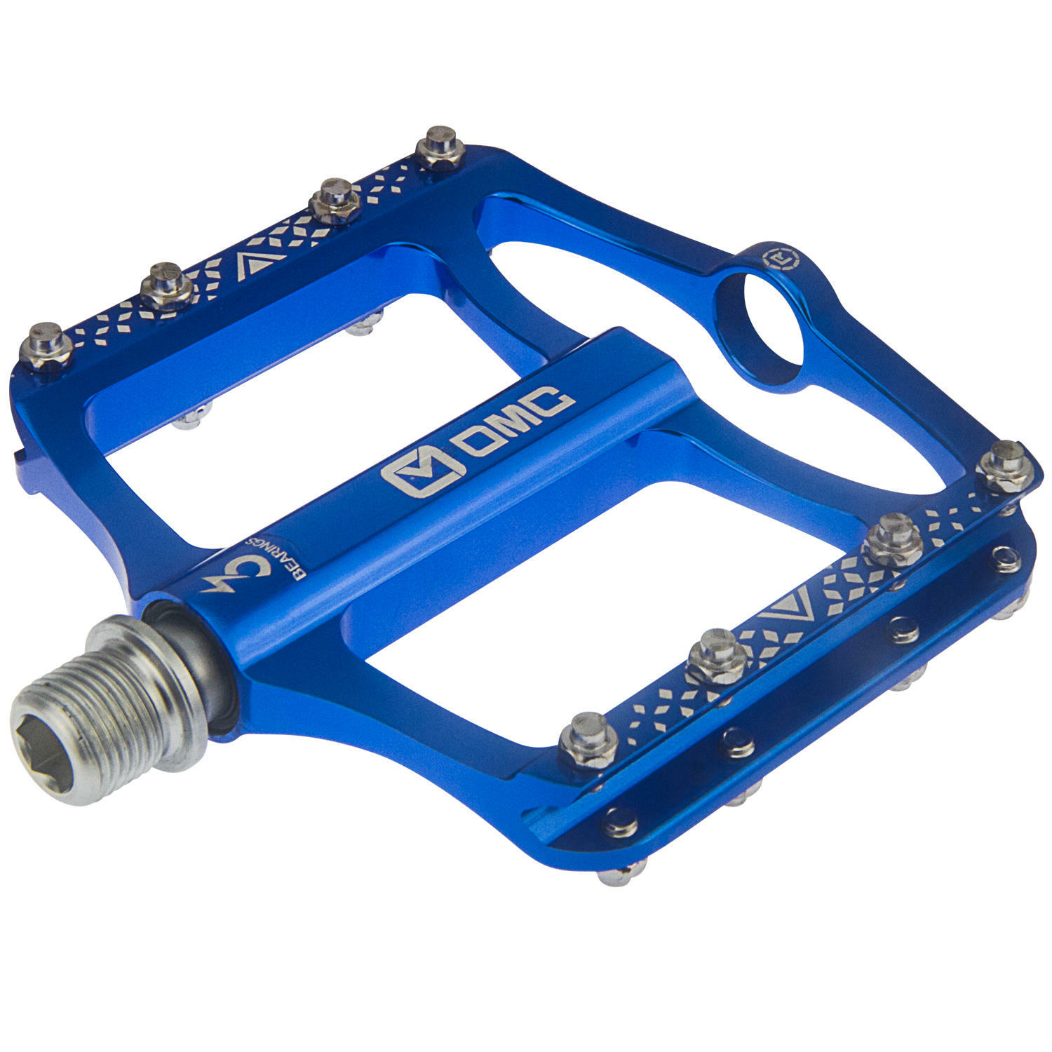 OMC-S1-BL 9/16″ Aluminum Platform Mountain Bike Pedals 3 Sealed Bearing MTB BMX