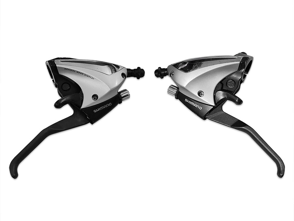 Shimano ST-EF60 7×3 Silver/Black Brake Shift Levers Pair Mountain Bike Shifters