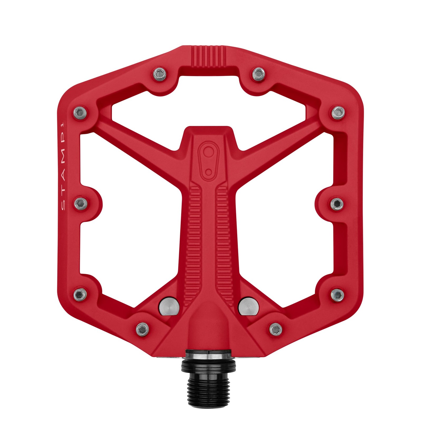 Crankbrothers Stamp 1 Gen 2,Composite MTB Bike Pedal, Red, Small Small, Red