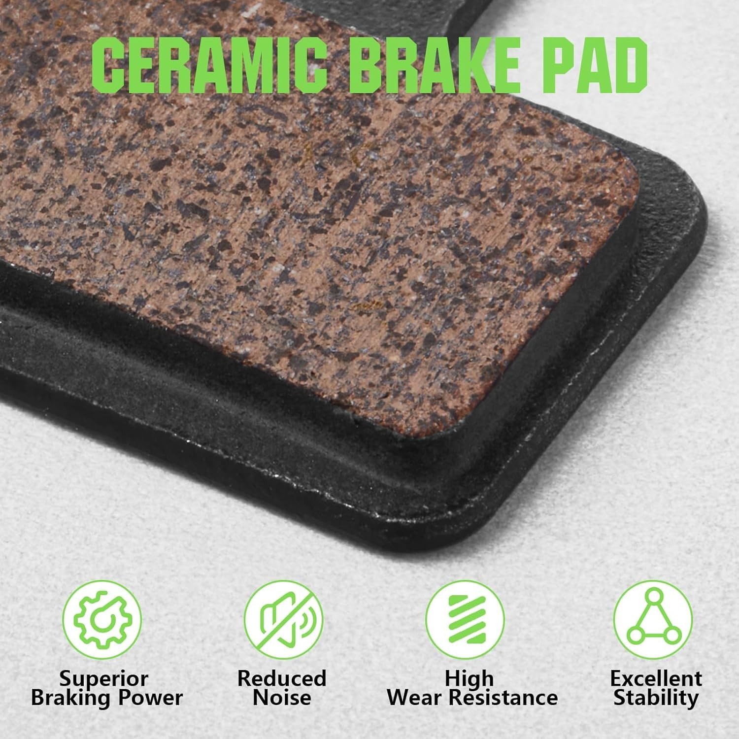 2/4 Pairs Bike Brake Pads, Ceramic Bicycle Disc Brake Pads Fit for Tektro Shiman