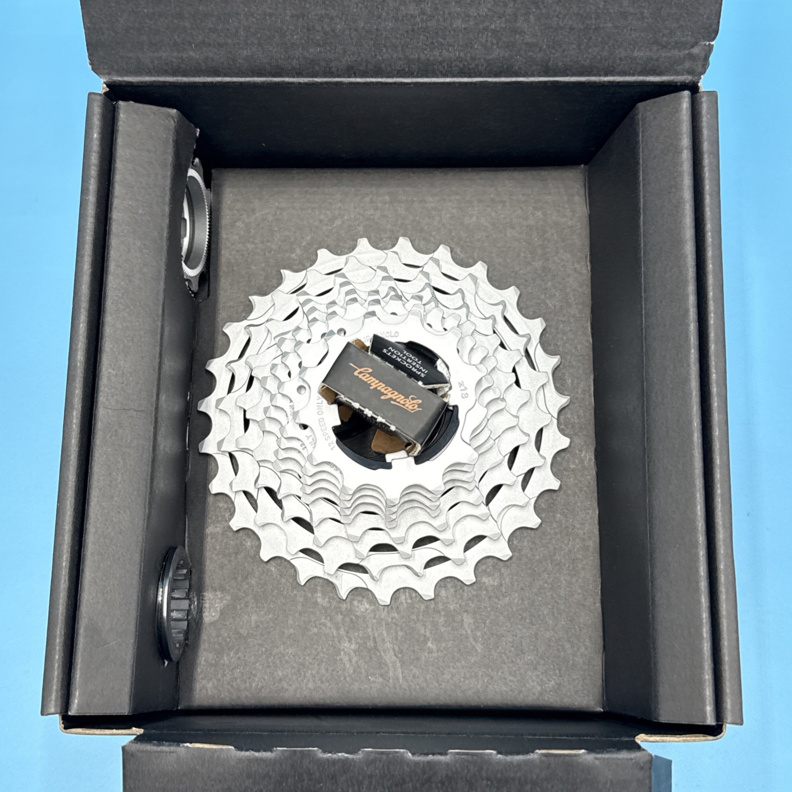 Campagnolo Super Record Cassette – 12 Speed, 10-27t, Silver NEW IN BOX MSRP $425
