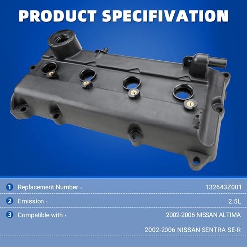 Engine Valve Cover Kit Gaskets, Spark Plug Tube Seals Set, Oil Filler 004-003