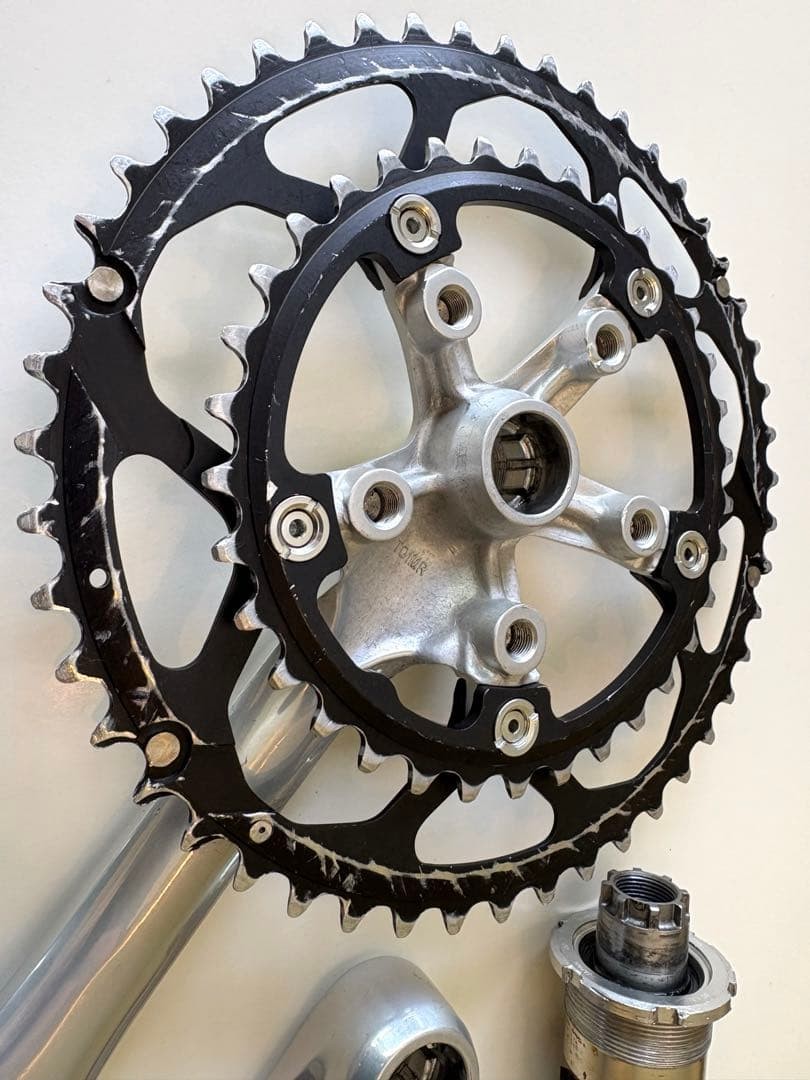 Sugino Cospaiir Crankset 48 34T 170mm Shimano BB 7700 Road Bike Crank Used
