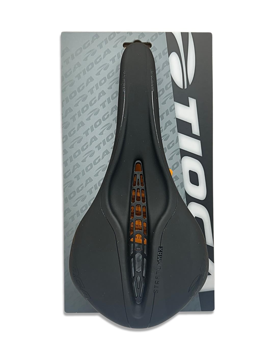 Tioga Undercover Stratum MAX Bike Saddle CrMo Rails 285x143mm 280g Black