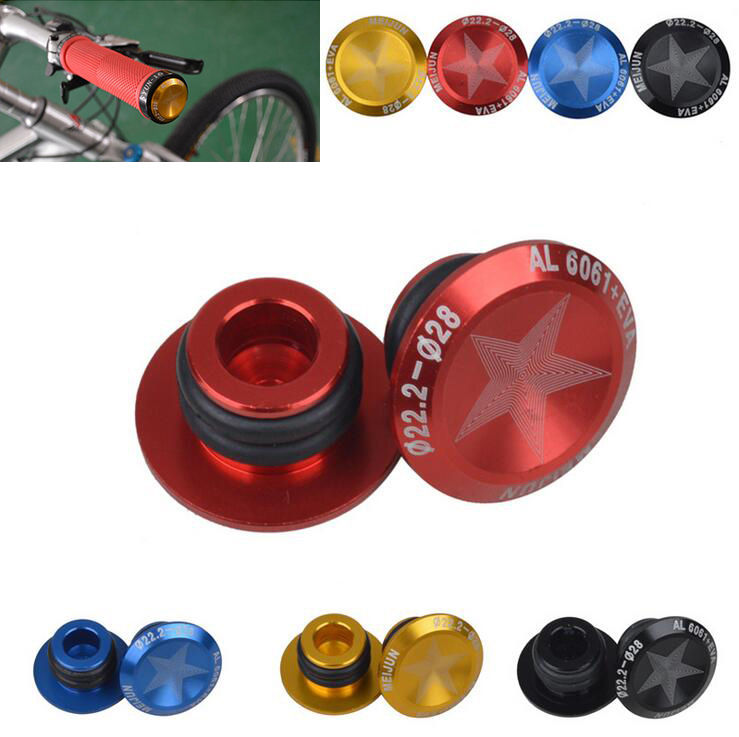 MTB Bicycle metal Aluminum Alloy Handlebar Grips Plugs Handle Grip Bar Ends