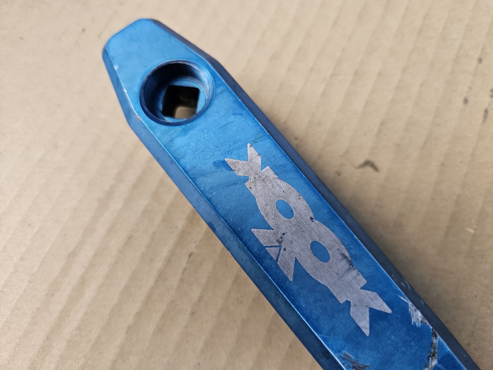 Vintage Kooka Mountain Bike Crank Arm 172.5mm Anodized Blue DRIVE SIDE ONLY