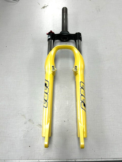 RST Capa Yellow Front Suspension Fork 26″ ATB MTB Rim Disc Brake Threaded 1 1/8