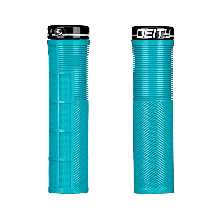 New Deity Knuckleduster Grips 132mm Turkoise Pair