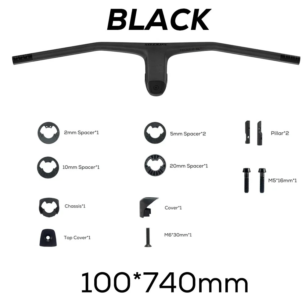 740MM Carbon MTB Bicycle Integated Handlebar Handlebar FRASER IC SL WC -20°