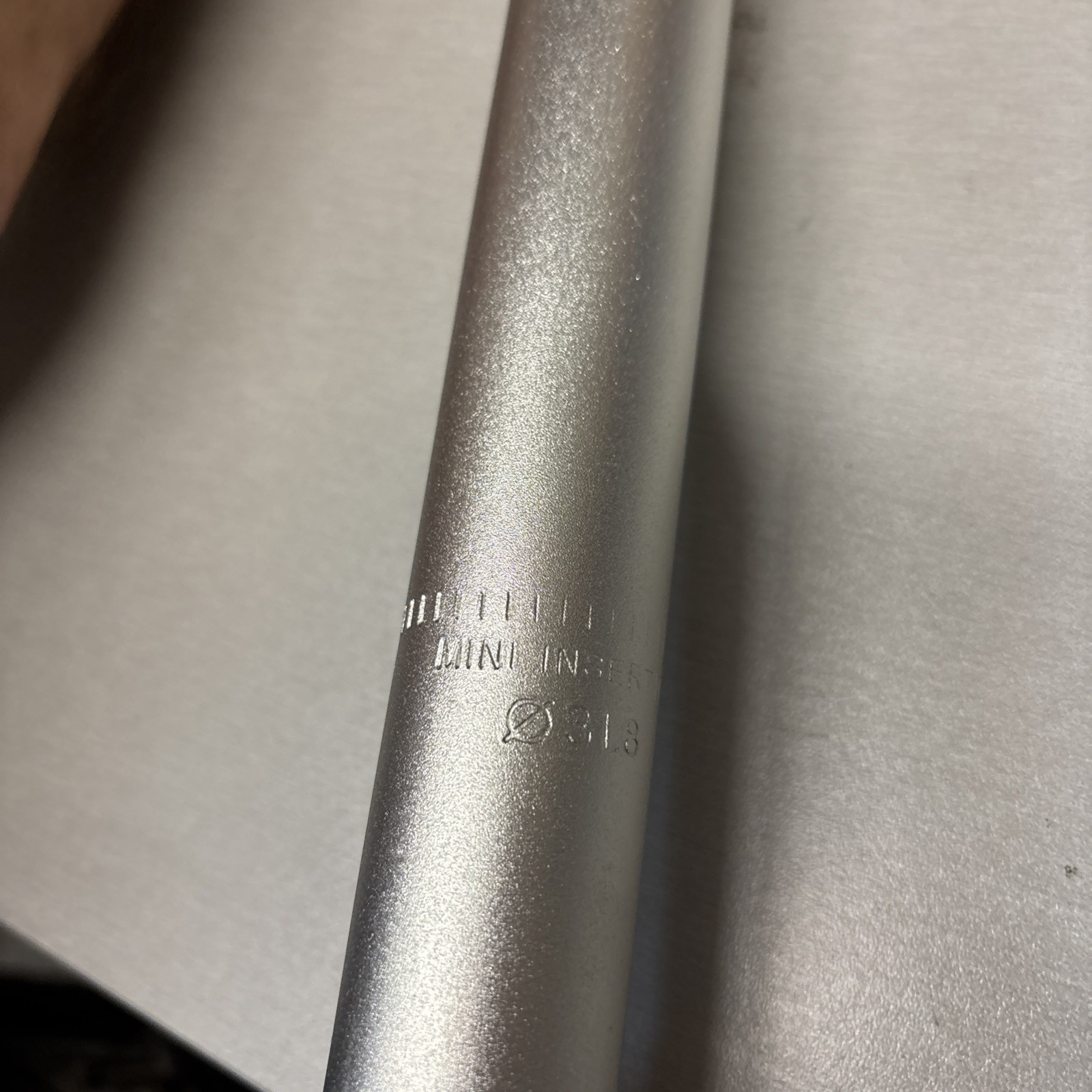 Bike Bicycle Alloy Seatpost 31.8 mm 508 mm length not shiny silver