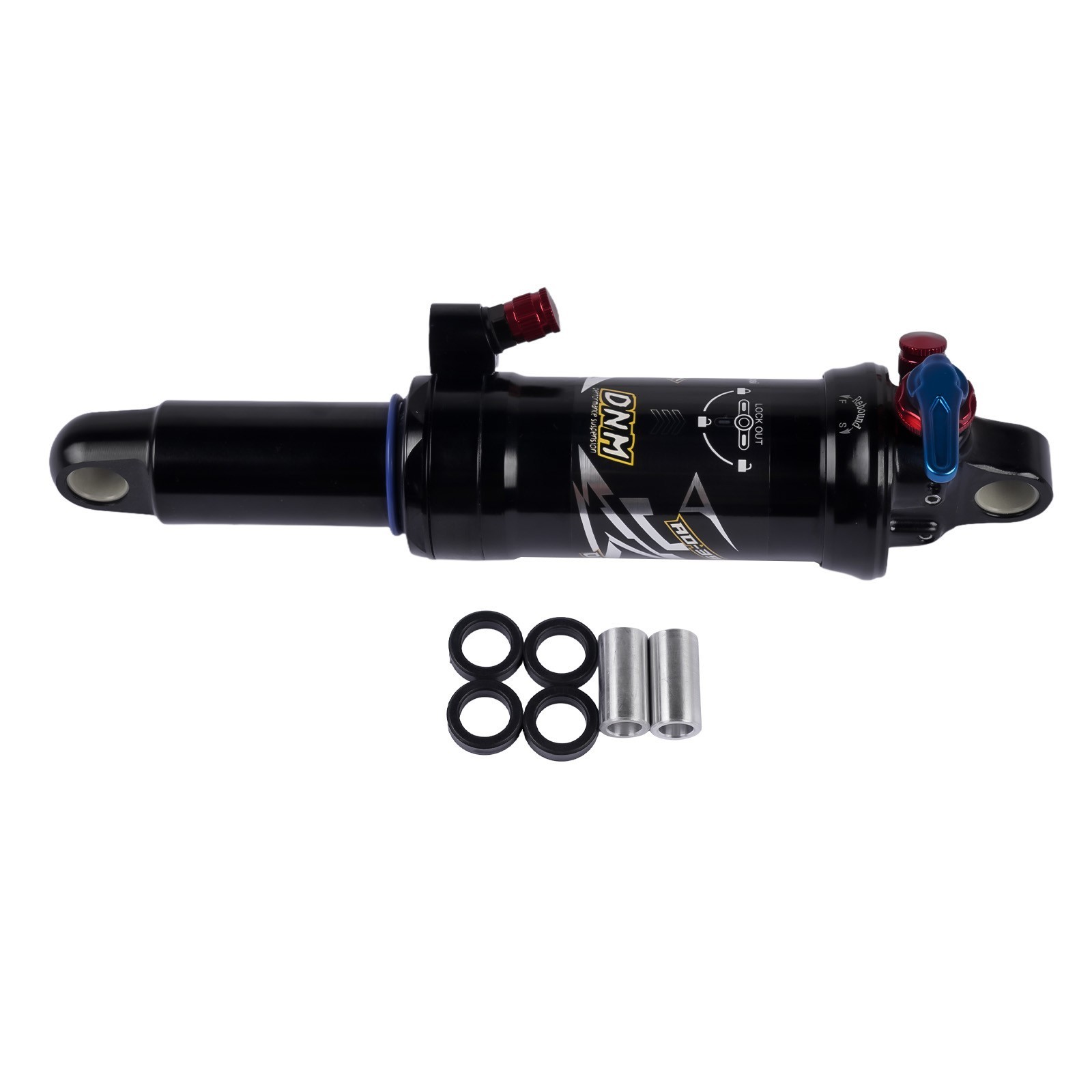 Dual Air Shock Mountain Bike Bicycle Suspension Rear Shock 165/190/200mm for MTB