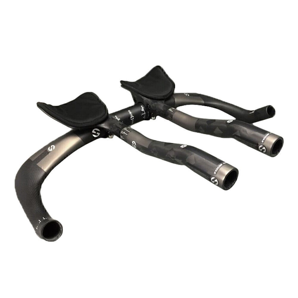 TOSEEK Handlebar Road Bicycle Drop Bar Aero Bar Set 31.8*380/400/420/440/460mm
