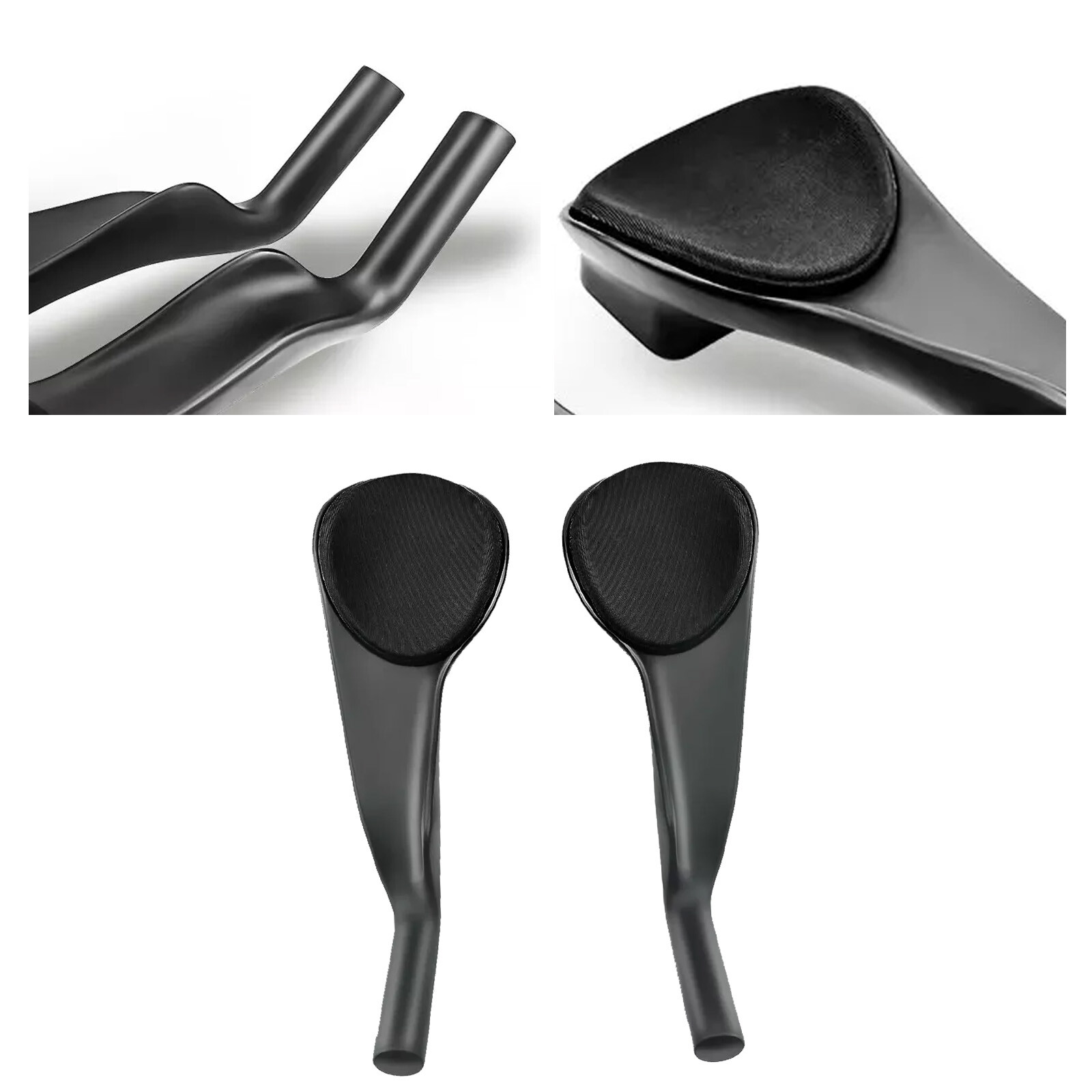 For BALUGOE Carbon Bicycle Rest TT Handlebar Time Triathlon Bike Extension Bar