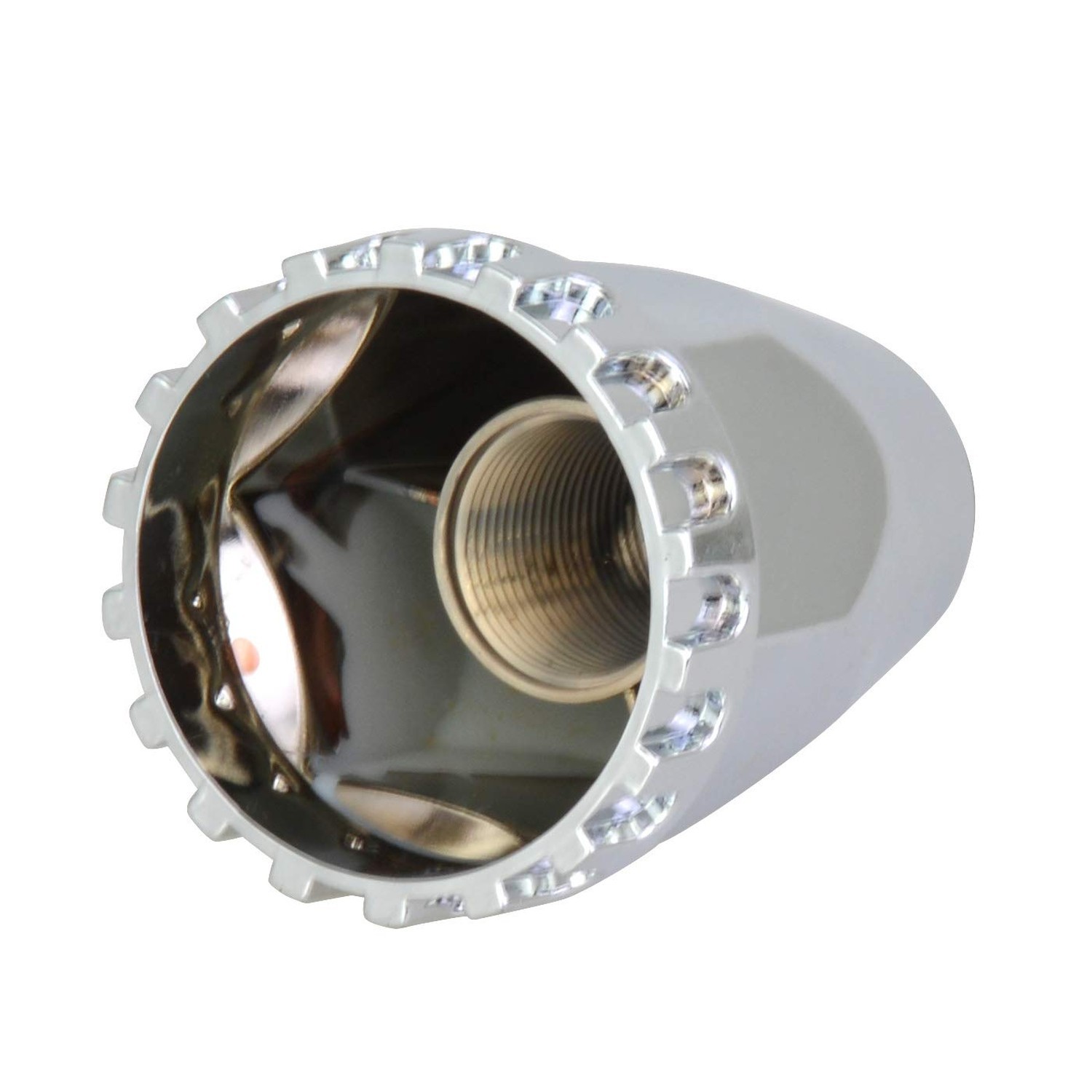 Chrome ABS Front Axle Cover with 33mm Screw-in Nut Cover for Semi Truck