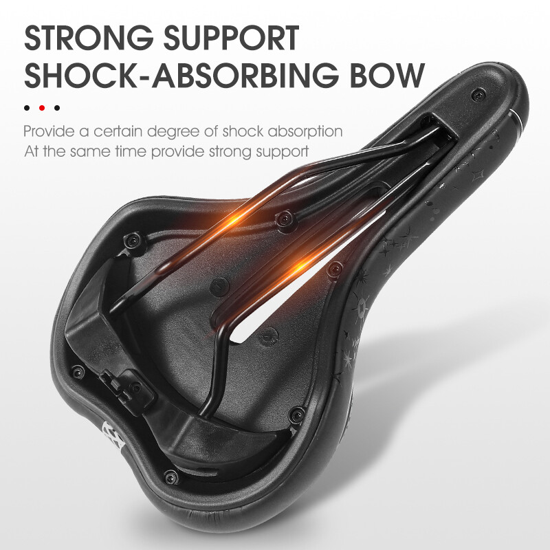 WEST BIKING Soft Comfortable Bicycle Saddle Bike Cycling Cushion Seat Saddle
