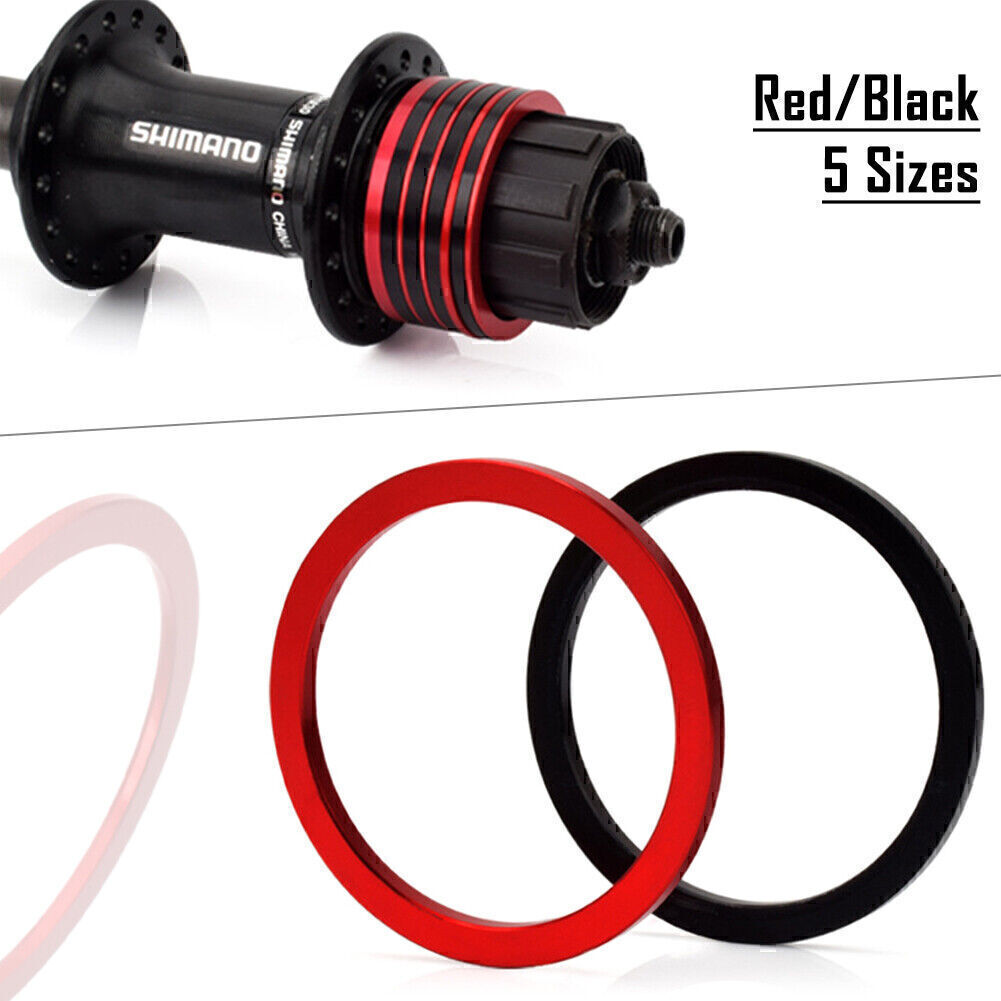 10Pcs MTB XC Bike Hubs Cassette Washer Spacer Shim Freehub Bottom Bracket Gasket