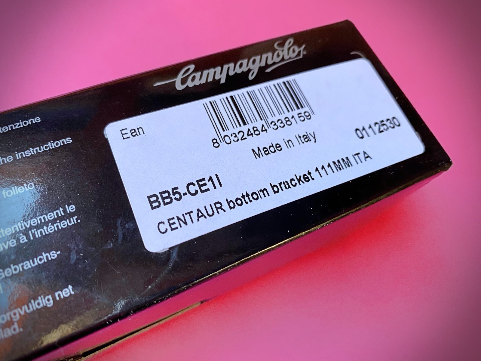 Campagnolo Centaur Bottom Bracket ITA THREAD AXLE 111mm NEW