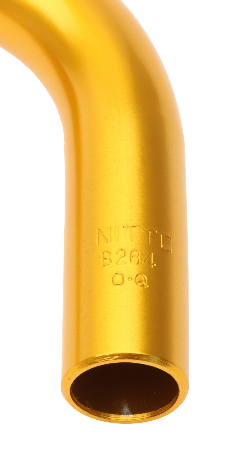 Nitto EAI B264AA Mini Bullhorn Handlebar Gold 25.4mm Clamp x 34cm Width NOS NEW