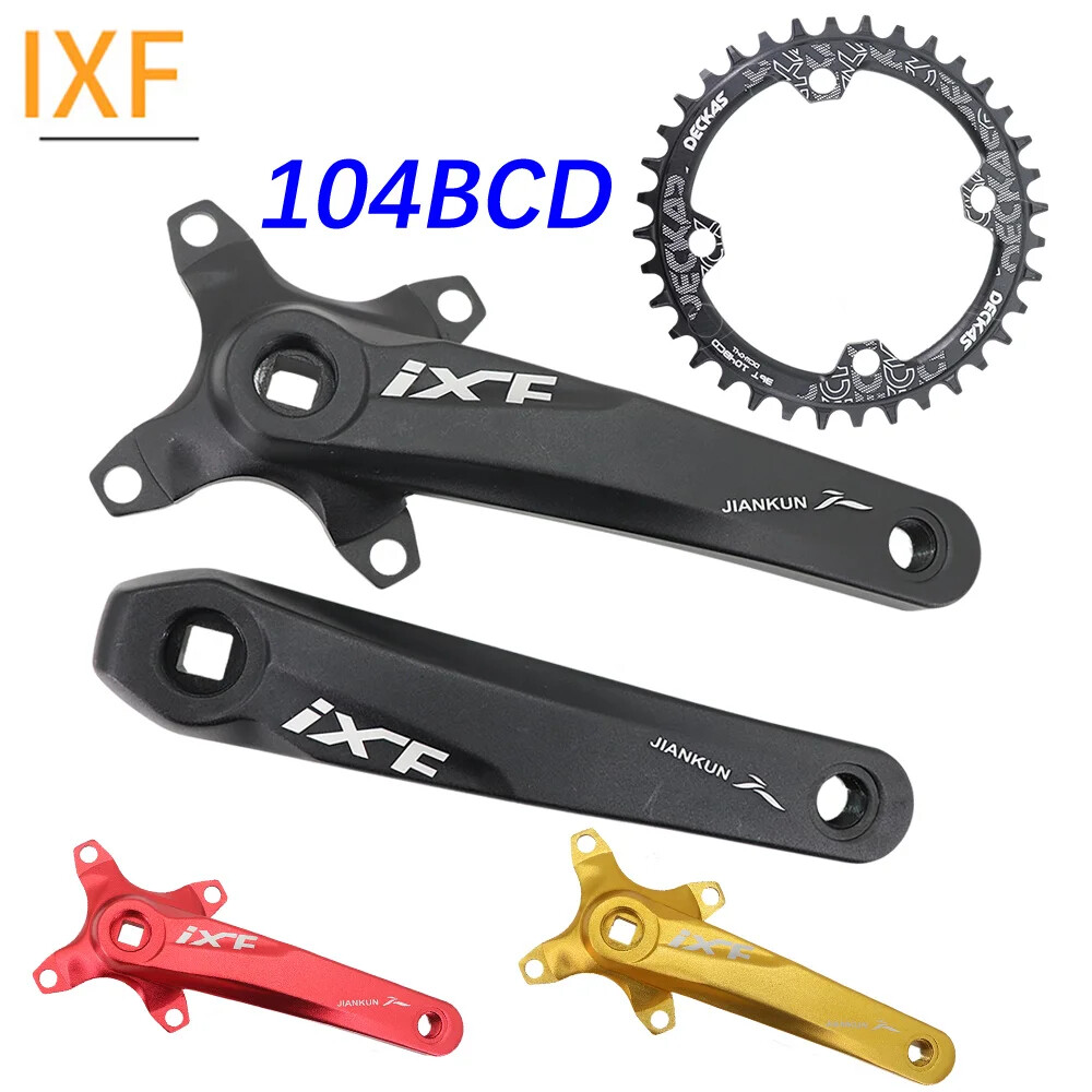 MTB Square Taper Crankset 104BCD Chainring 170mm/175mm, 30T-42T, 1x/2x/3x Speed
