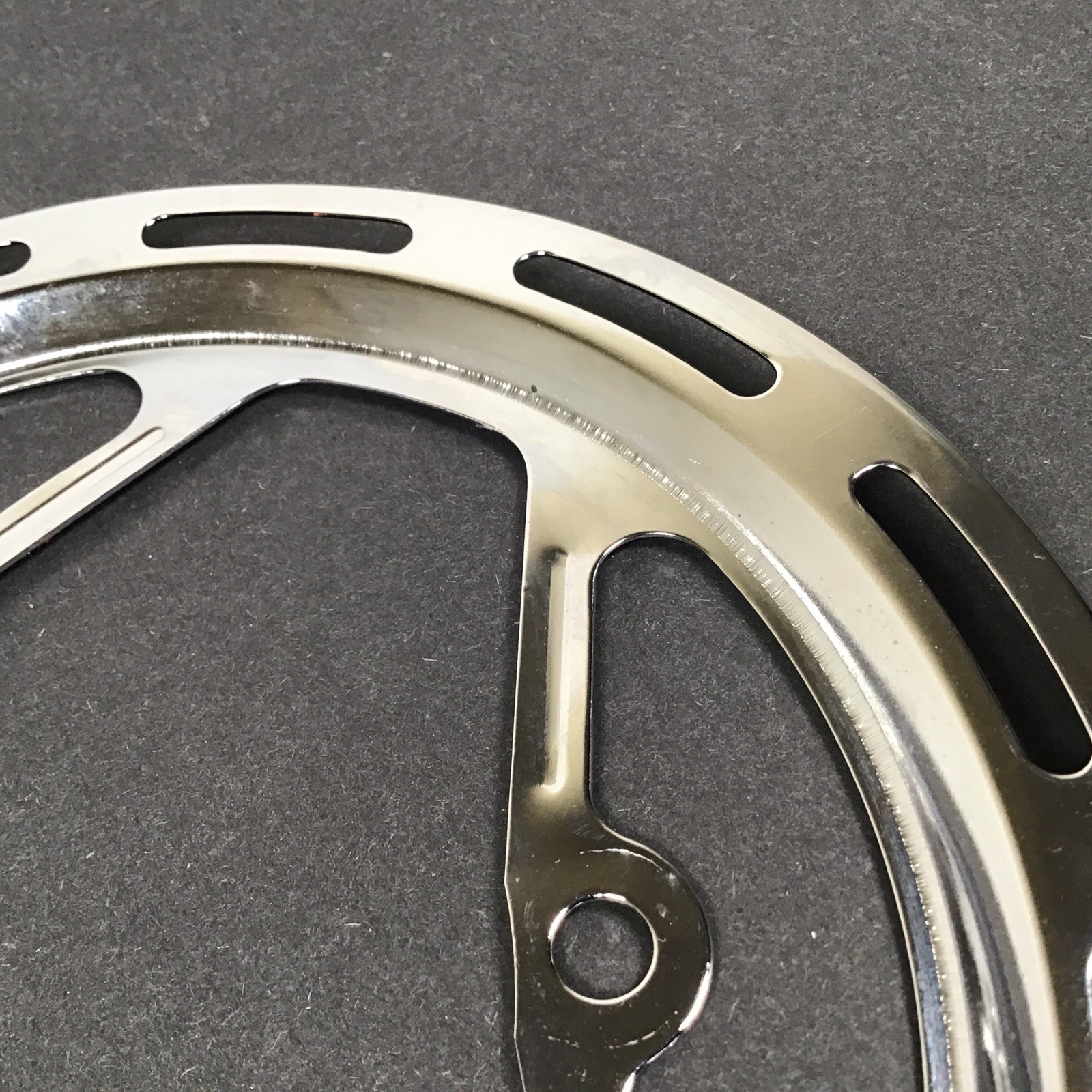 Nervar 3-Bolt Chainring Guard Protector NOS Chromed Steel NOS Vintage Peugeot