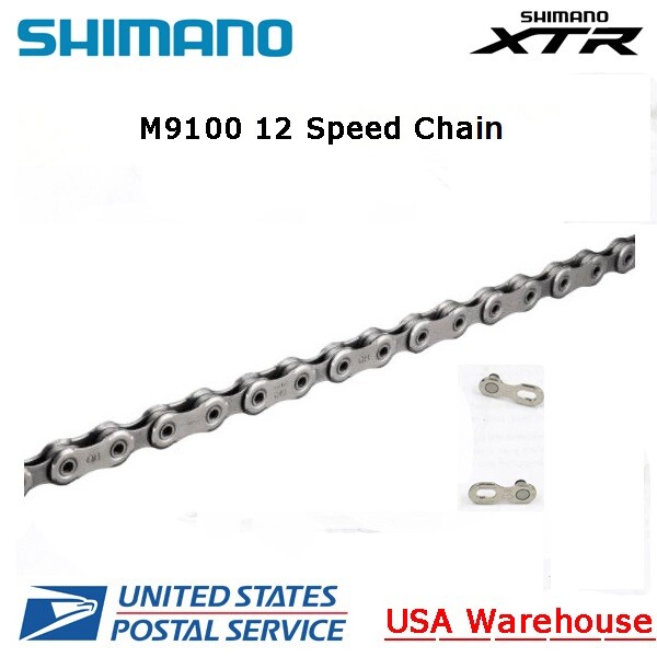 Shimano XTR CN-M9100 Steps 11/12-Speed 126 links HYPERGLIDE+ SIL-TEC MTB Chain