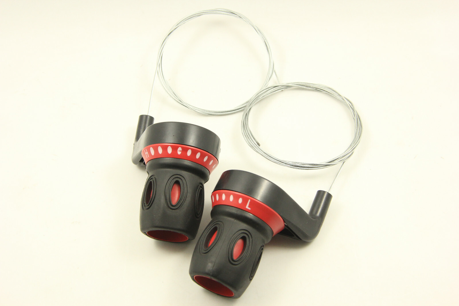 Bike Bicycle Shifters Fits 5 6 7 Speed Shifters Set Black Twist Grip Gear
