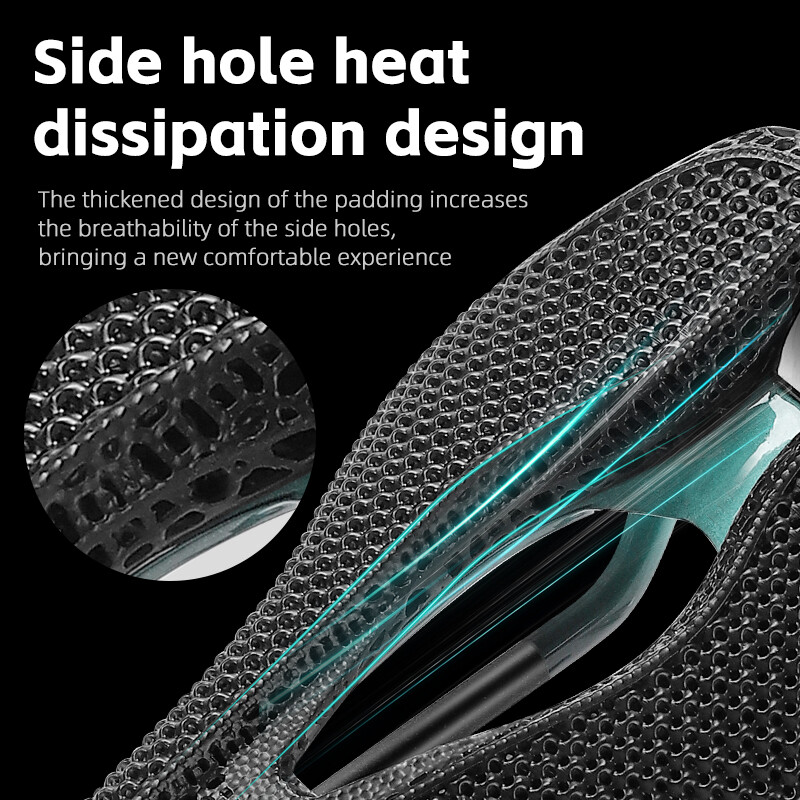WEST BIKING 3D Printed Carbon Fibre Bicycle Saddle Short Nose Racing Bike Saddle