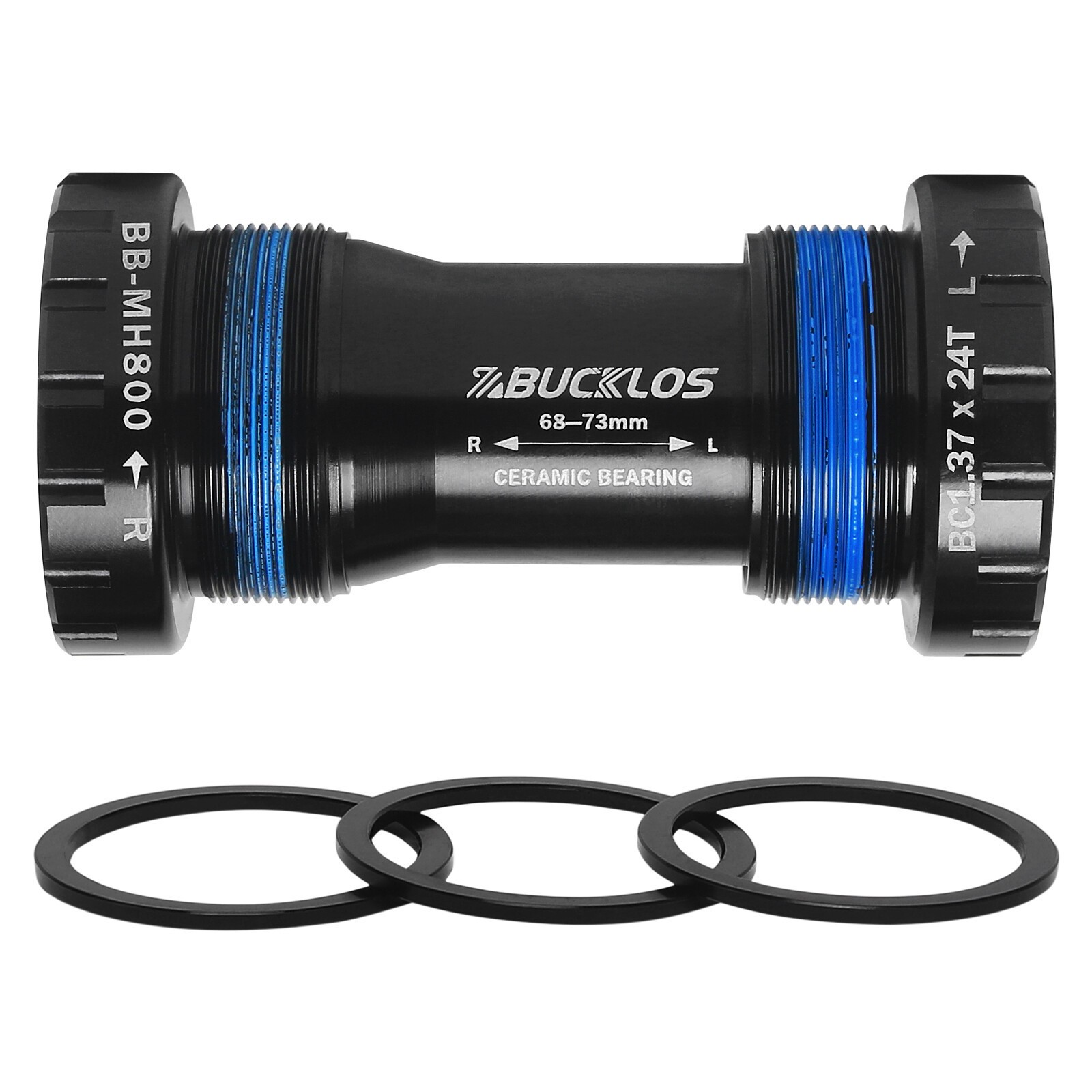 BB68/73 Bicycle Bottom Bracket Ceramic Bearing BB 24mm For Shimano Bike Crank US