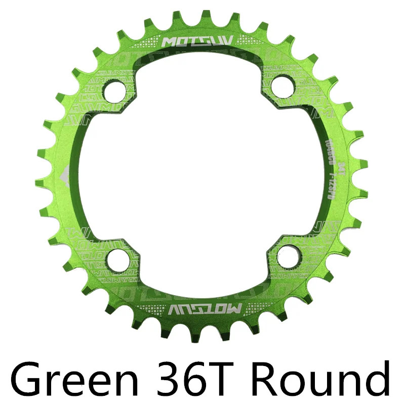 MTB Bicycle Round Narrow Wide Chainwheel 32T-38T 104BCD Circle Chainring